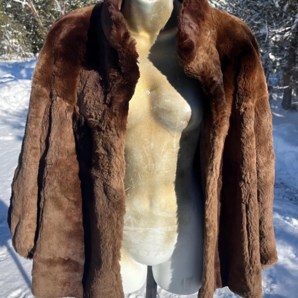 Vintage Hong Kong Fur Co Sheared Beaver Fur Jacket - Picture 5 of 6
